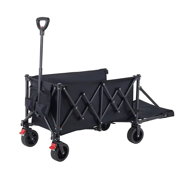 High Bearing Capacity 3 in 1 Foldable Tail Opening Function Fishing Beach Cart Wagon