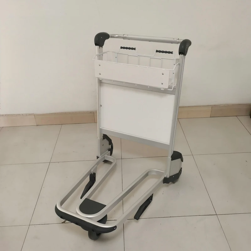 High Capacity Aluminum Alloy Airport Luggage Trolley with Four Wheel 250kg Load Capacity Eco Friendly Durable