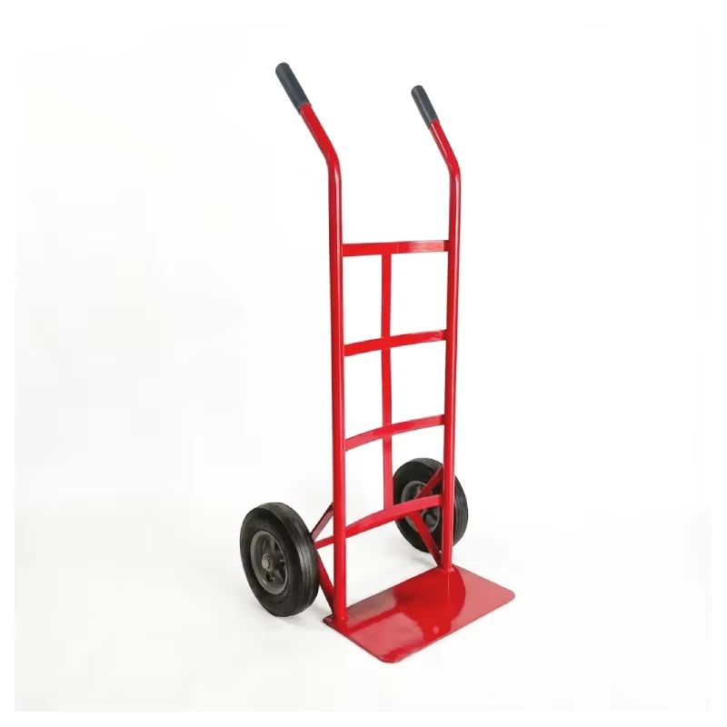 High Capacity Industrial Warehouses Transport Cart Multi Use Steel 2 Wheel Hand Trolley