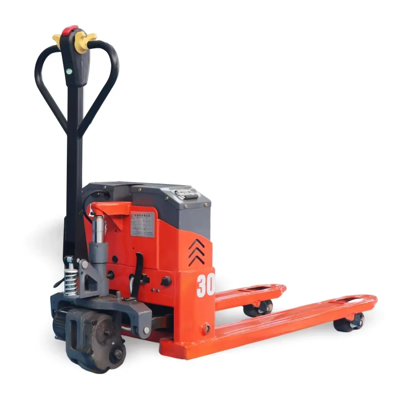 High Efficiency Powered Pallet Truck for Warehouse Material Handling