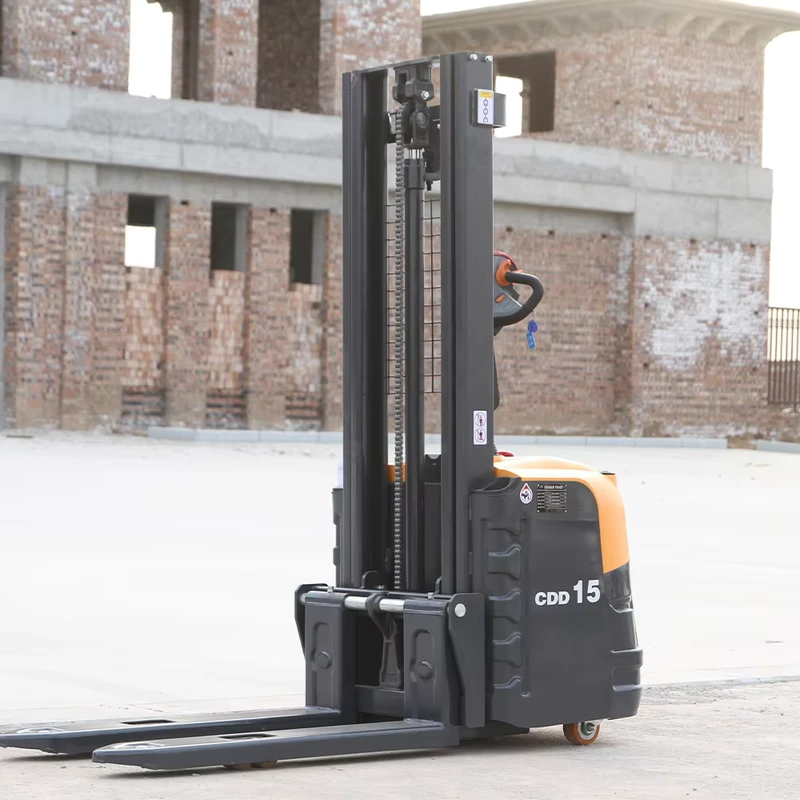 High Energy Saving Lifting Stacker 1500kg 2000kg Semi Electric Stacker Power Stacker Machine For Sale