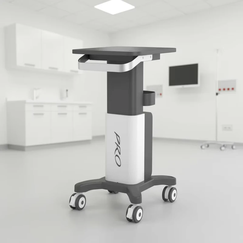High Load Bearing Standing Salon Trolley Universal Wheel Mobile Storage Cart Laser Ultrasound Metal Waterproof Beauty Salon