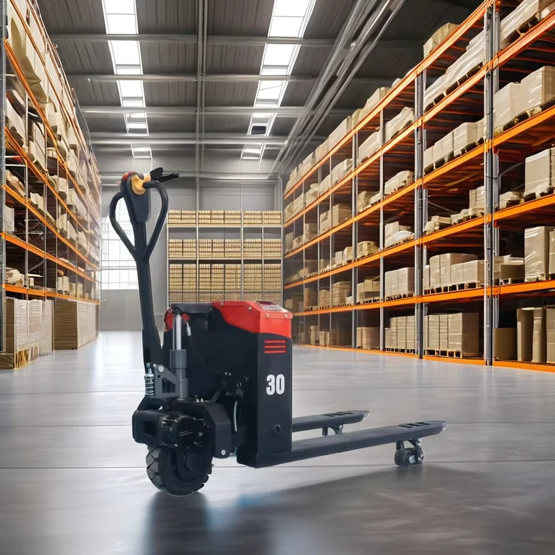 High Performance Electric Pallet Truck with Battery for Efficient Material Handling