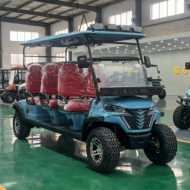 High Performance Quality Customized 6 Seats Electric Golf Cart 48V Lithium Battery 30MPH