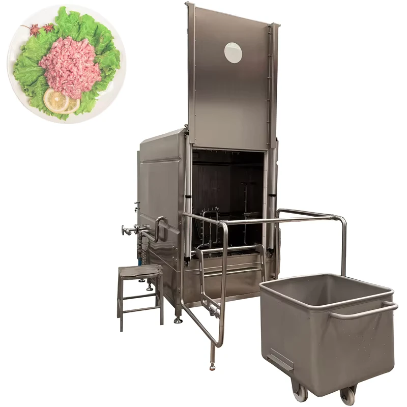 High Precision Food Material Cart Washing and Sterilization Machine Stainless Steel Material Cart Deep Cleaning Machine