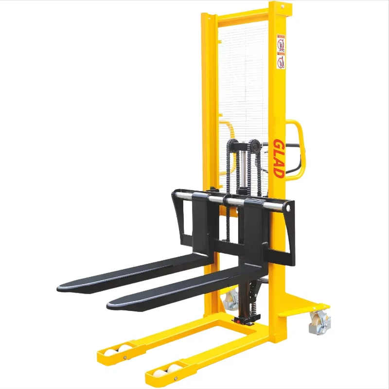 High Quality 0.5ton 1ton 1.5ton Hydraulic Hand Stackers Manual Forklift Trolley Truck Truck with Excellent Manual Features