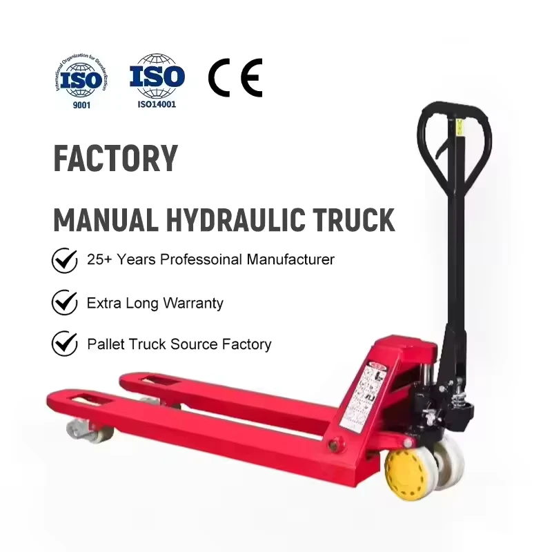 High Quality 5 Ton Walkie Lift Hydraulic Manual Pallet Truck Nylon Wheel Warehouse Pallet Truck Jack Forklift