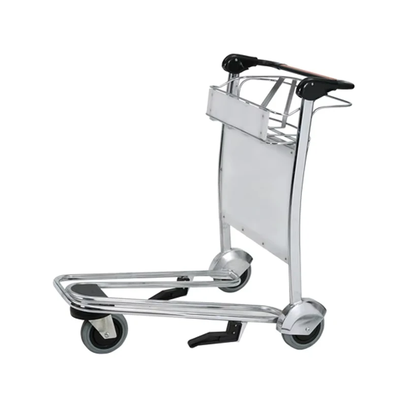 High Quality Airport Passenger Luggage Trolley With Hand Brake for Baggage