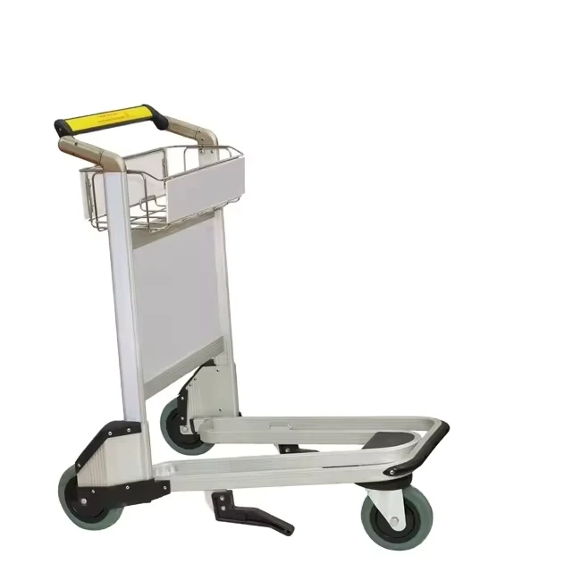 High Quality Airport Passenger Luggage Trolley With Hand Brake for Baggage