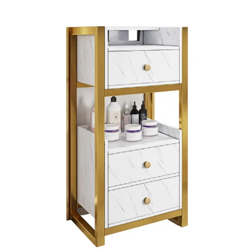 High Quality Barber Shop Hair Salon Trolley Special Hair Dryer Rack Salon Tool Cabinet for Haircutting Beauty Salon Equipment