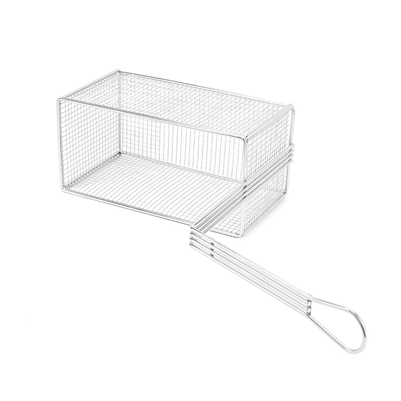 High Quality Bulkbuy Commercial Parts of Kitchen Accessories Deep Fryer Machine Stainless Steel French Fries Basket Replacement