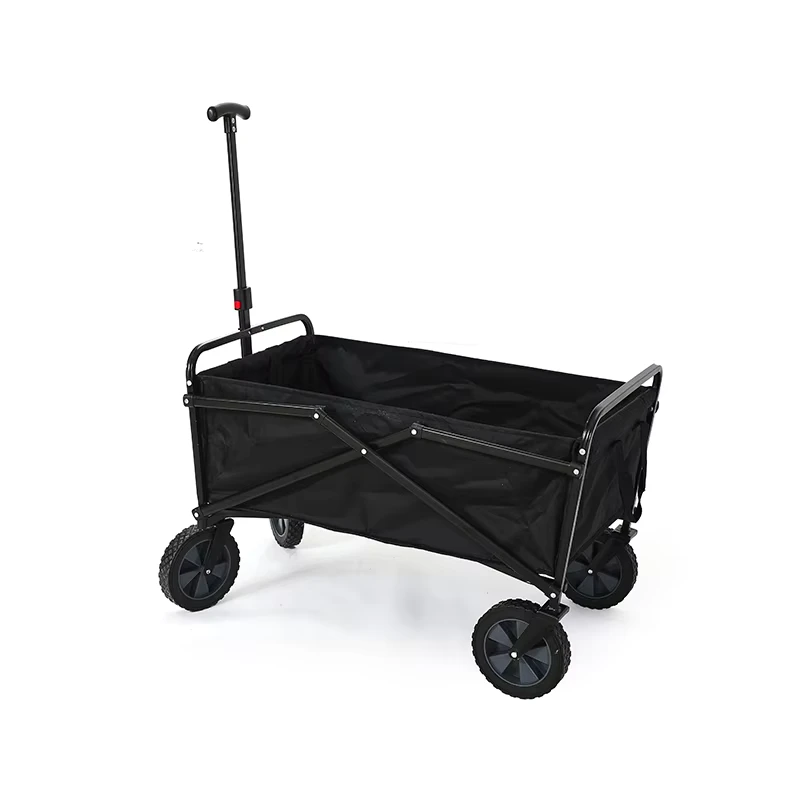 High Quality Foldable Outdoor Storage Trolley with Telescopic Handle Iron PP Oxford Cloth QG TC 3 80x50x64CM for Tools