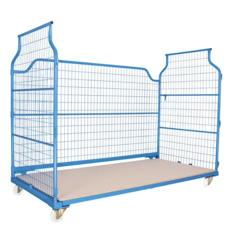 High Quality Heavy Duty Roll Container Customizable Powder Coated Steel 500kg 800kg 5 Inch Wheels