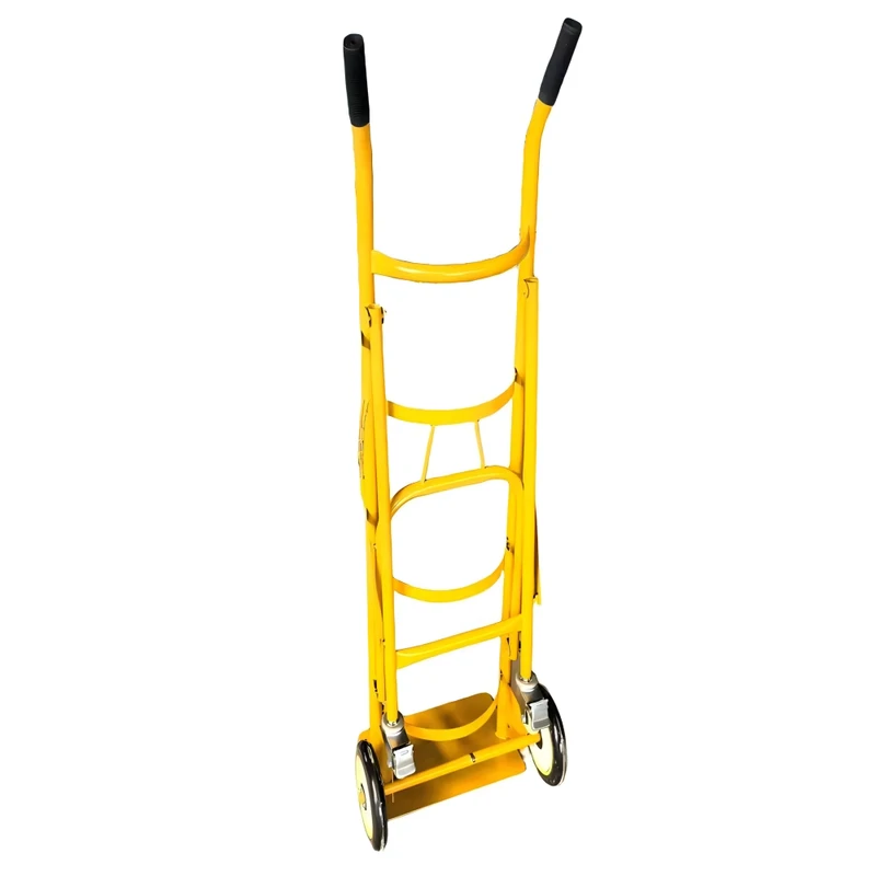 High Quality Industrial Enclosed Metal Wheelbarrow Nestable Detachable Design Powder Coated Four Wheel Hand Truck for Trolley