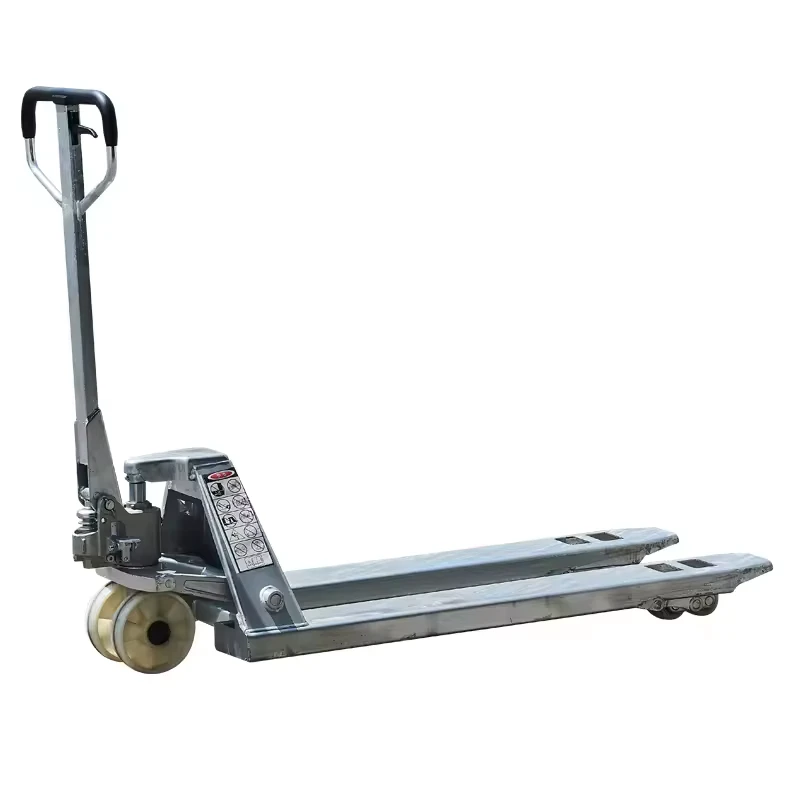 High Quality Manual Forklift 2t Galvanized Hand Pallet Jack Hand Pallet Jack Integral Pump Pallet Truck