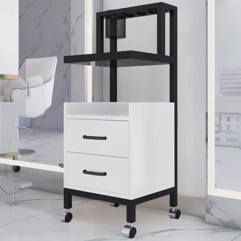 High Quality Modern Mobile Hair Salon Trolley 360 degree Rotation Eco Friendly Metal Construction for Beauty Salon Barbershop