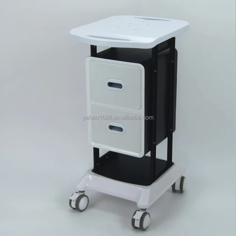 High Quality Modern Salon Cart Trolley with Wood & Metal Construction for Hotels and Hospitals