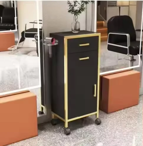 High Quality ModernPlastic Mobile Hair Salon Styling Trolley Foldable Luxury Tool for Spa Hotel Home Care