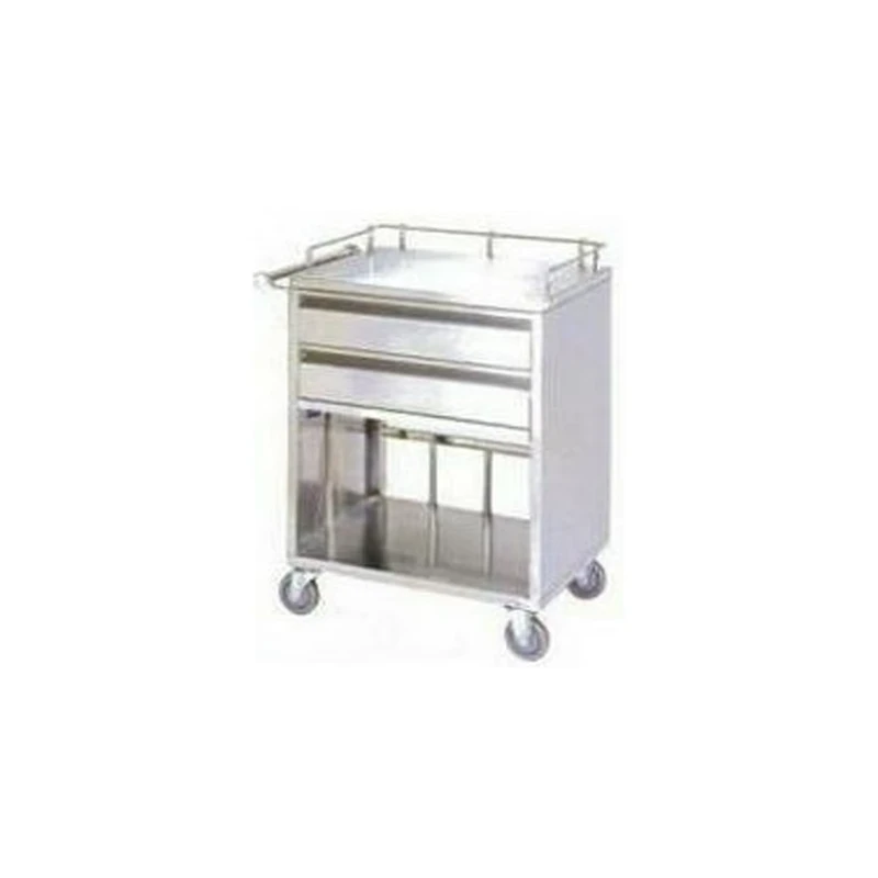 High Quality Movable Hospital Nursing Trolley Stainless Steel Medicine Cart with Modern Design Factory Prices