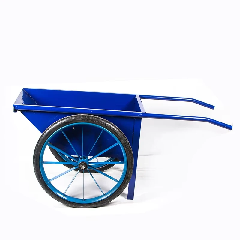 High Quality Plastic Thickened Bucket Cart Hand Push Trolley Two wheel OEM Construction Labor Engineering Household