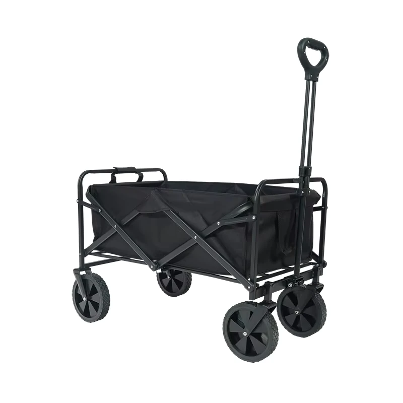 High Quality Portable Folding Trolley Stroller Cart with Tank Wheels for Industrial Use in Garden Camp Beach Outdoor Activities