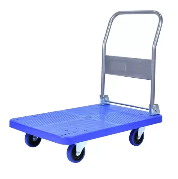 High Quality Prestar Plastic Platform Trolley 300Kg Weight Capacity Folding Cargo Platform Hand Truck