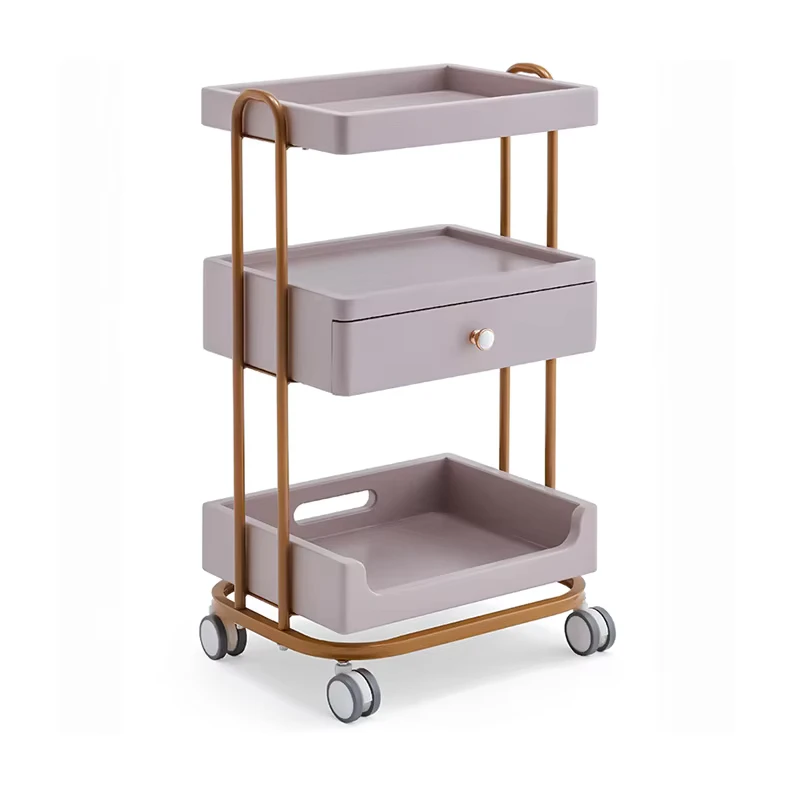 High Quality Salon Furniture Trolleys Hairdressing Trolleys Metal Beauty Salon Trolleys