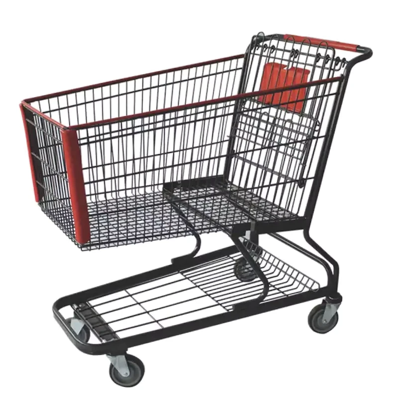 High Quality Shopping Trolley for Super Market Grocery Shopping Cart