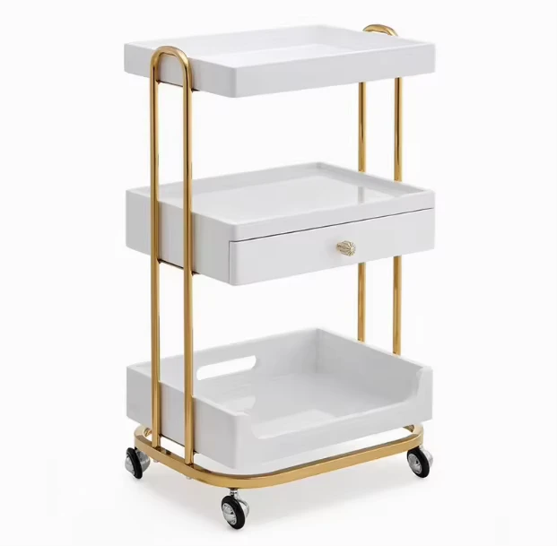 High Quality Tool Cabinet For Beauty Salon With Drawer Multi Layer Shelf Cabinet Trolley Cart Station