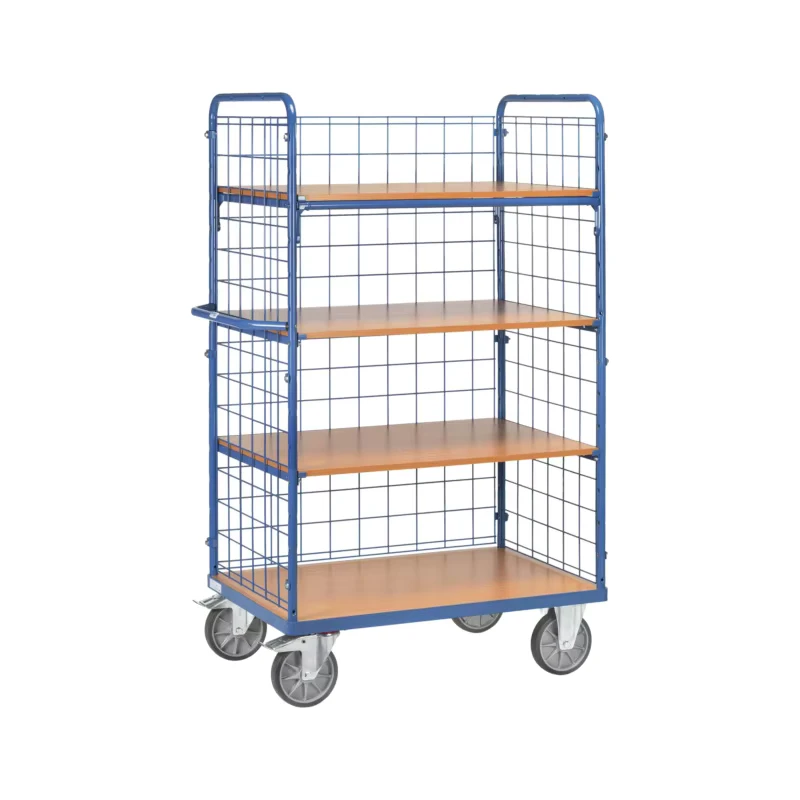 High Strength Powder Coated Roll Containers for Heavy Duty Logistics and Warehousing
