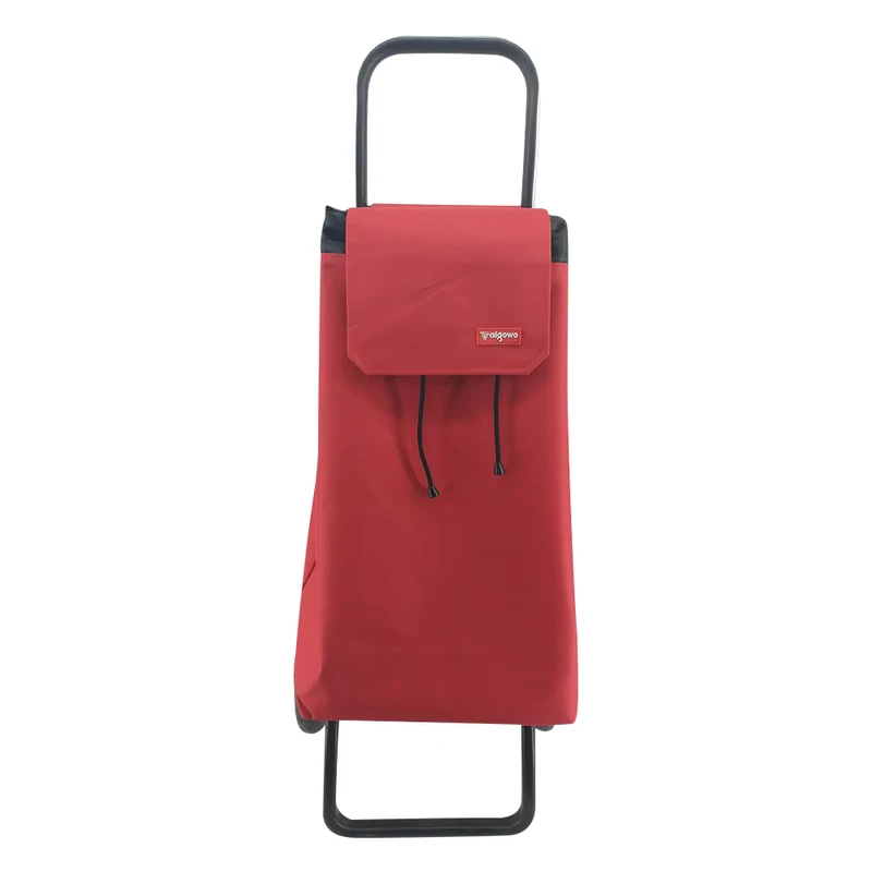 High capacity Metal Shopping Bag Trolley with Two Wheels