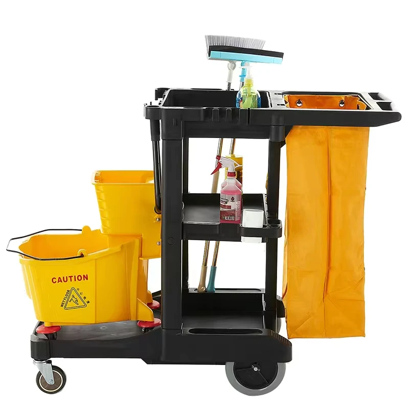 High quality Cleaning Service Cart Suitable for Use in Hotels and Restaurants