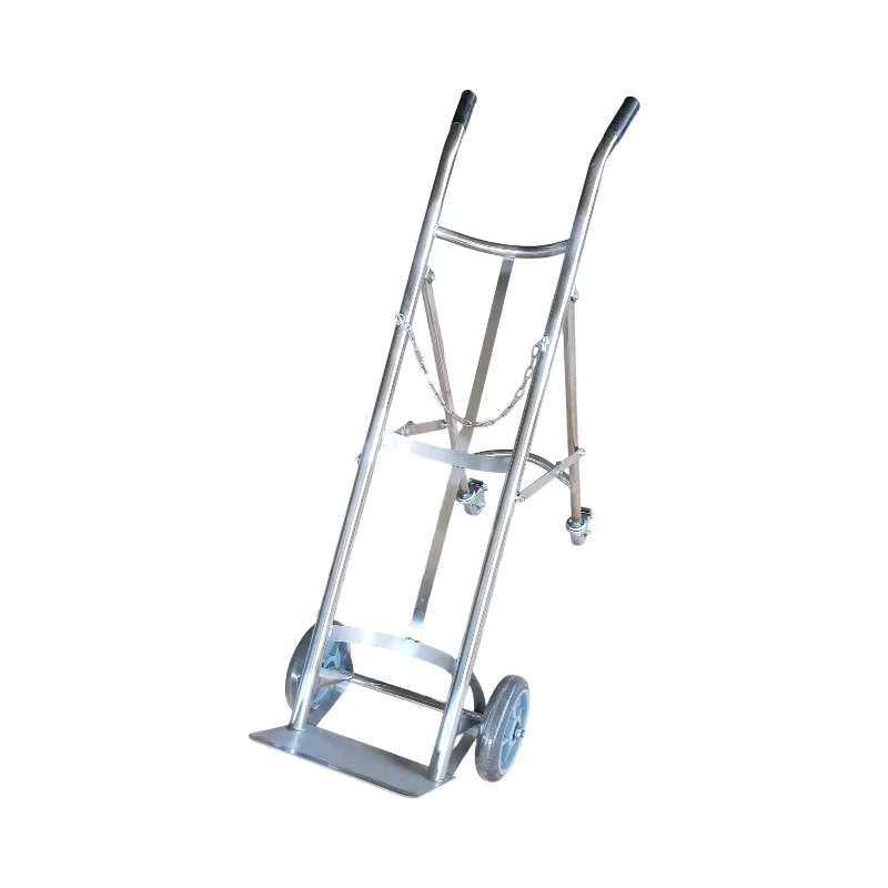 High quality Industrial Iron Steel Lockable Handcart 500kg Load Capacity Portable OEM Mover Trolley Multi purpose Tools 2 Wheels