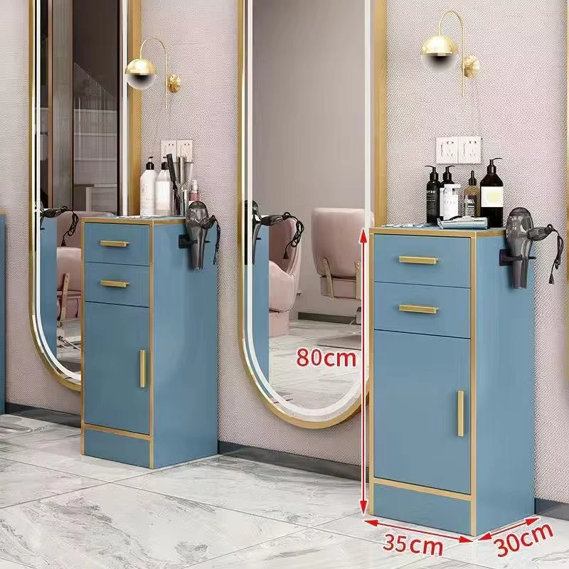 High quality Light Luxury Mobile Hair Salon Styling Cart Beauty Salon Tool Cart Hair Salon Trolley