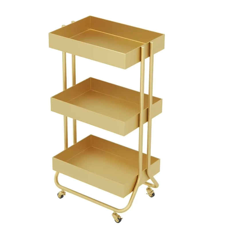 High quality Stainless Steel Beauty Trolley Beauty Salon Special Instrument Shelf Manicure Tool Cart Shelf for Barber Shop