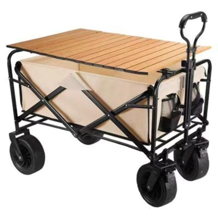 Highwin Outdoor Garden Multi functional Folding Camping Cart Portable Beach Trolley Cart Beach Wagon