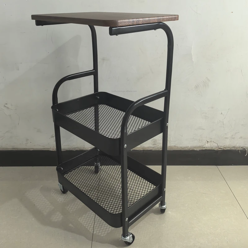 Home Storage Shelf China Home Storage Furniture Manufacturer MIT Housewares Household TIER Rolling Metal Storage Cart