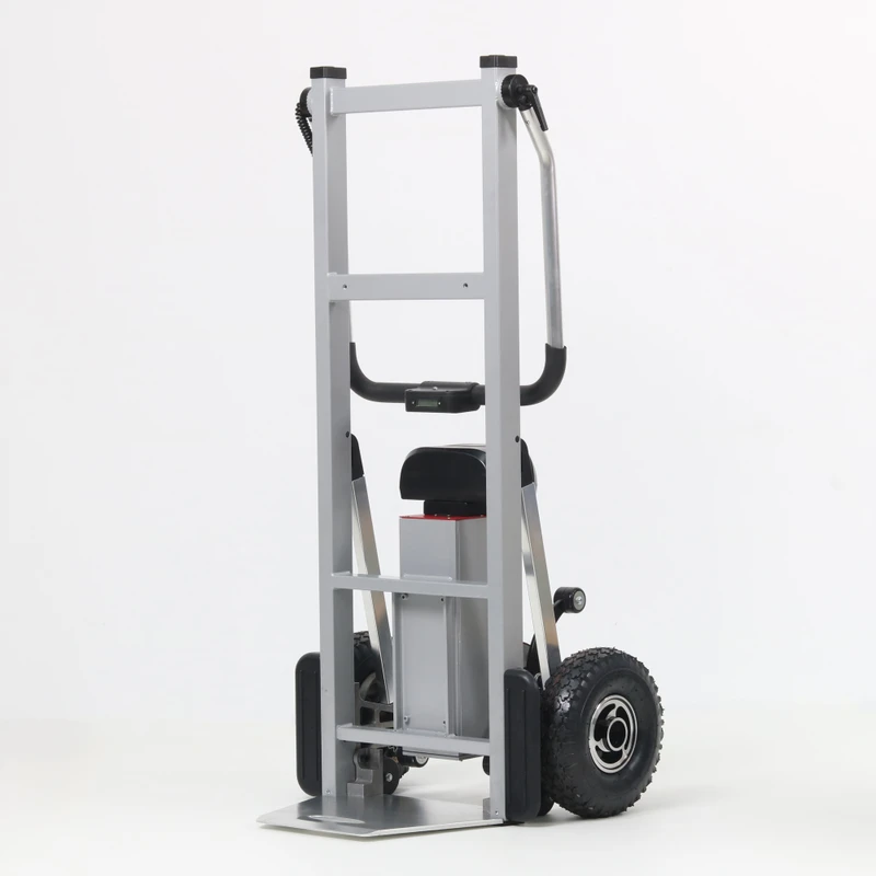 Hopper Foldable Heavy Duty Lifting Platform Electric Hand Truck Stair Climber Pallet Truck Cargo Trolley
