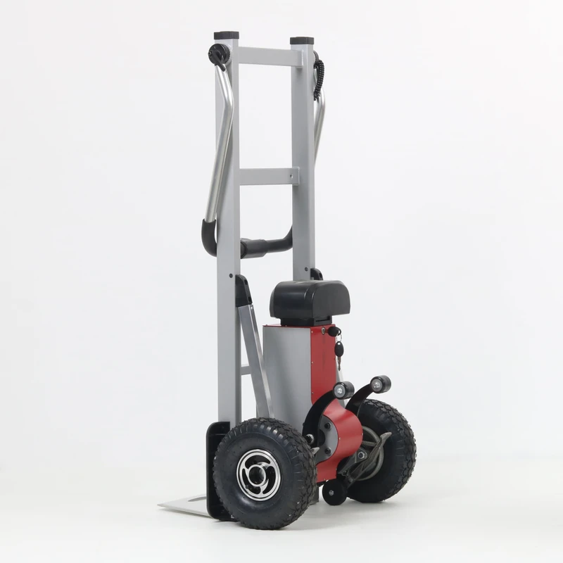 Hopper Heavy Duty Electric Hand Pallet Truck Foldable Portable Stair Climbing Trolley with 400W Motor Aluminum Frame