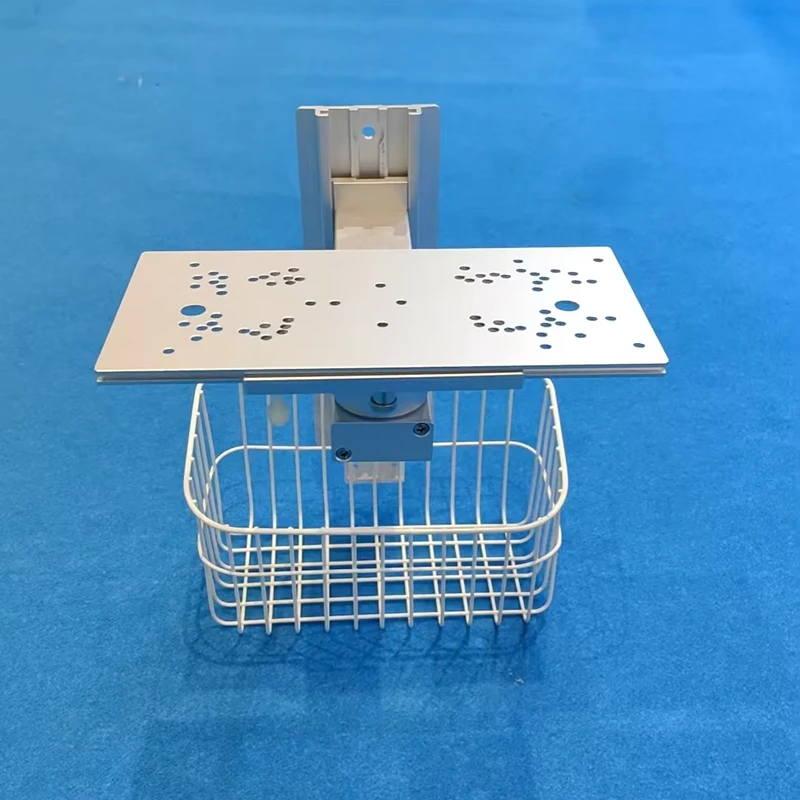 Hospital Adjustable Ultrasound Machine Monitor Trolley Cart