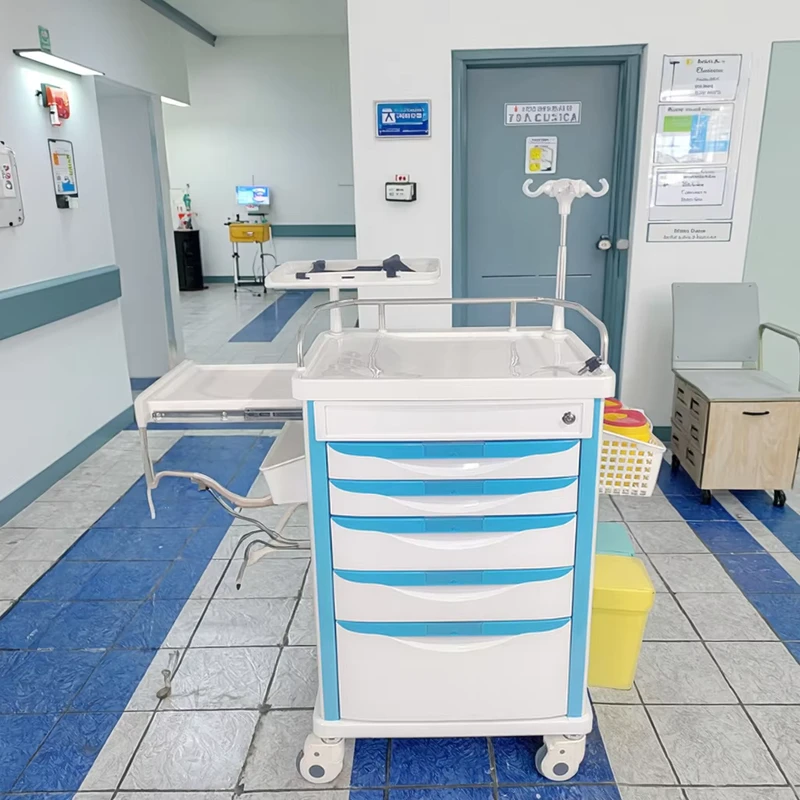 Hospital Furniture Medical Premium Emergency ABS Hospital Medicine Trolley