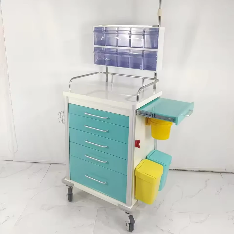 Hospital Furniture Portable Trolley Made of Medical Equipment ABS Alloy for Hospitals