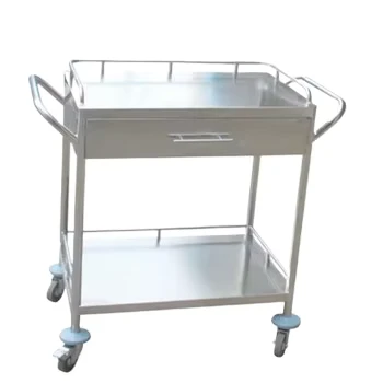 Hospital Instrument Trolley Made Of High Quality Stainless Steel
