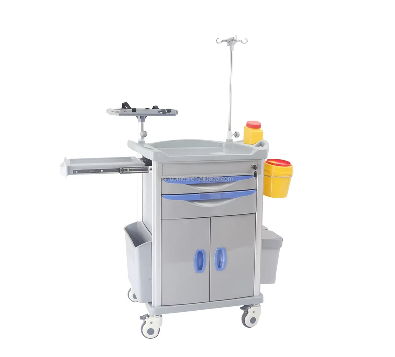 Hospital Medical Emergency Trolley 750*480*920mm