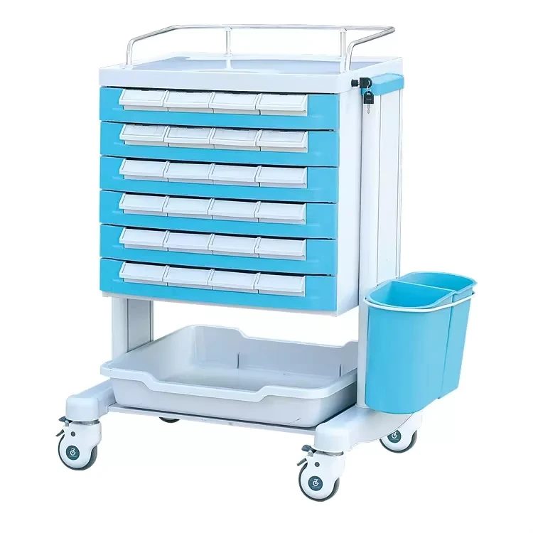 Hospital Medical Emergency Trolley Anesthesia Treatment Cart Hospital Medicine Trolley Hospital Nursing Trolley
