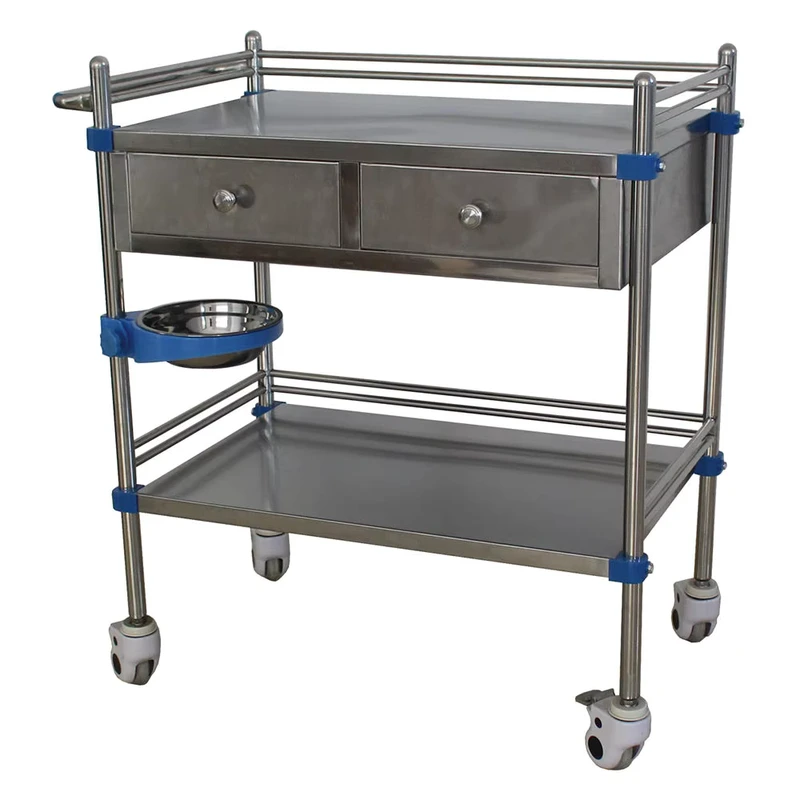 Hospital Medical Equipment Stainless Steel Dressing Trolley