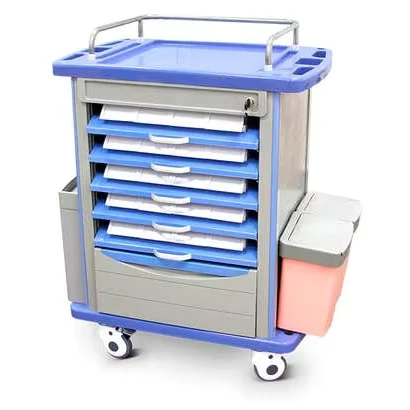Hospital Medicine Trolley With Wheels