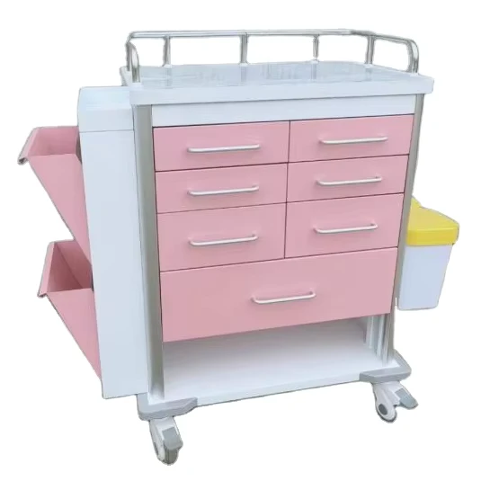 Hospital Mobile Multi Function Medical Crash Cart Medical Trolley