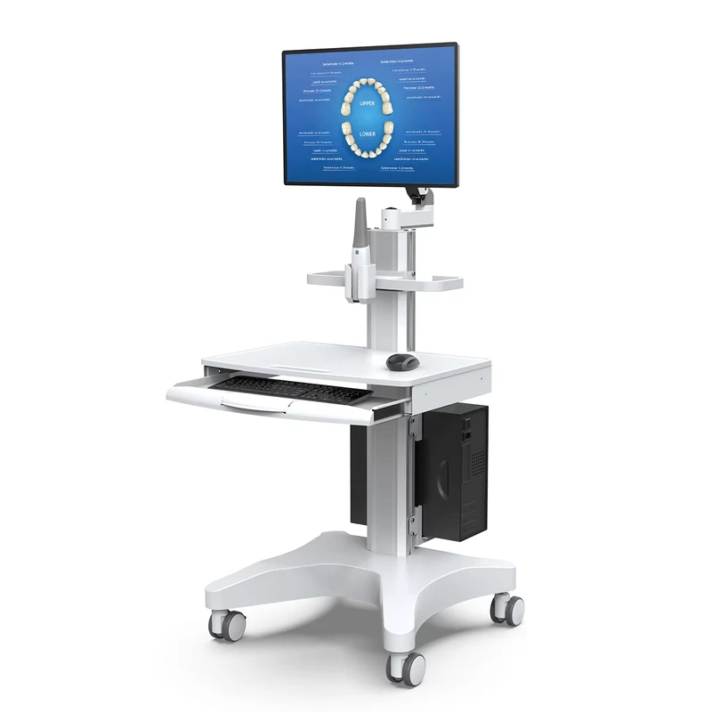 Hospital Monitor Trolley Clinic Dental Workstation Medical Endoscope Equipment Trolleys Cart OC 1TC