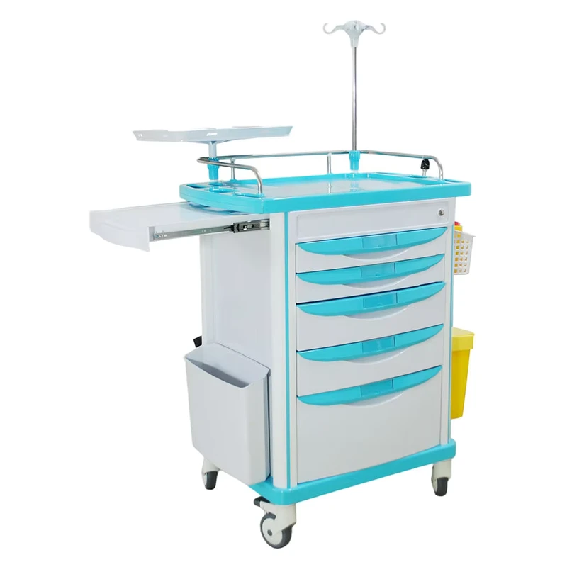 Hospital Office Furniture Custom Parts Medical Premium ABS Hospital Medicine Trolley